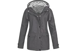 AMhomely Women Coat Sale Clearance Plus Size Solid Outdoor Sportswear With Hood Ladies Coat Windproof Warm And Sunscreen Hooded Plus Velvet For Outdoor Hiking Trips Jacket Tops Winter UK Size 8-18