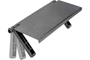 Jieddey Adjustable Screen Shelf, TV Shelf, Top Shelf Adjustable Storage Stand for Foldable Screen Mounting Organizer Upper Shelf for Computer Flat Screen TV Black