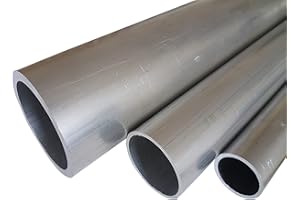 B&T Metall Aluminium Rundrohr, Ø 40,0 x 3,0 mm, Länge ca. 2,0 m | Konstruktionsrohr Alu AlMgSi0,5 F22 (EN-AW 6060), roh, unbehandelt, Hohl-Profil