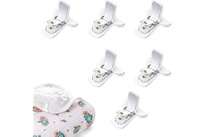 ShiningUU Duvet Clips & Bed Sheet Clips 6pcs Strong Hold Padded Fasteners to Prevent Comforter Shifting | Bedding Accessories for Hotel/Home/Salon Use | Durable Duvet Cover Clips