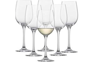 SCHOTT ZWIESEL Weißweinglas Classico (6er-Set), klassische Weingläser für Weißwein, spülmaschinenfeste Tritan-Kristallgläser, Made in Germany (Art.-Nr. 123656)