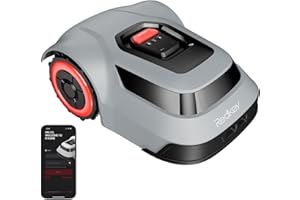 Redkey MGC1000 Robot Cortacesped, Robot Cortacésped con Cable Delimitador 1000m² Tecnología C-TOF Planificación de Rutas Cartografía 45% Capacidad de Escalada Control APP Silencioso 57dB