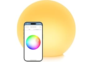 ‎EVE Eve Flare (Apple Home) – Tragbare smarte LED-Kugelleuchte, wasserbeständig, weißes & farbiges Licht, 90 lm, Ø 25 cm, dimmbar, keine Bridge nötig, Bluetooth & Thread, App-Steuerung