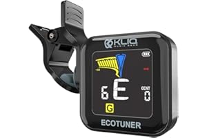 KLIQ MUSIC GEAR KLIQ EcoTuner Accordeur USB rechargeable à clipser pour tous les instruments (avec câble de charge inclus)