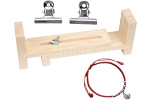 lembrd Pulsera Madera,Soporte Madera para Hacer Pulseras | Kit para Hacer Pulseras con dijes Marco Madera en Forma U para Adultos