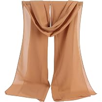 Minicloss Chiffon Hijab Kopftuch – 180 X 70 Cm, Weich, Atmungsaktiv, Als Schal Nutzbar