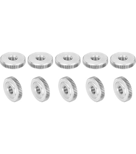 The Lord Of The Tools Pack Of 10 Knurled Nuts M5 X 0.8 Mm - View #2