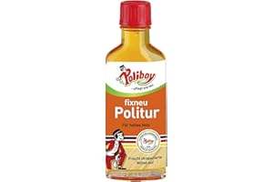 ‎POLIBOY ... PFLEGT WIE NEU 100ml Poliboy fixneu Politur für helles oder dunkles Holz frischt strapazierte Möbel auf und beseitigt Kratzer und feine Macken (Politur Hell)