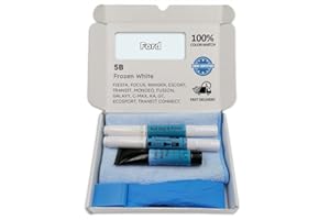 Genuine Colors Lackstift FROZEN WHITE 5B Kompatibel/Ersatz für Ford Weiß