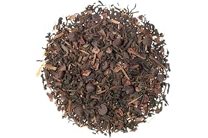 TEA SHOP - Té Rojo (Pu Erh) ChocoNoir 100g - 50 Tazas - Formato a Granel - En Hojas - Con Chocolate, Cacao y Lapacho - Detox y Digestivo