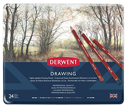 Derwent Drawing Buntstifte in Metallbox 24 Stück