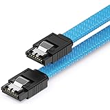 deleyCON 30 cm Cavo SATA 3 in Nylon 6 Gbit/s per Dati SATA III Cavo di Collegamento Serial ATA per Scheda Madre e Hard Drive 