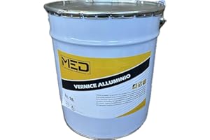 MED BUILDING SOLUTIONS MED - Vernice alluminio rifrangente per tetto e guaina (Vari formati) (LITRI 18)