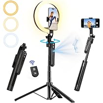 Treppiede Con Tracciamento Automatico Jeebel – 180cm, Base Magnetica N52, Luci LED E Controllo Gestuale, Per IPhone E DSLR