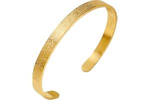 Ayatul Kursi Armbänder,Muslim Koran Allah Armbänder Exquisite Arabische Kalligraphie für Frauen und Männer im Islam – Perfekte Arabische Islamische Geschenke für Eid und mehr