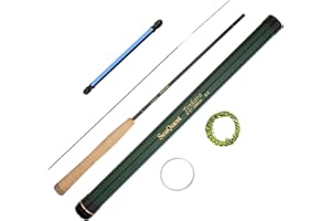 SeaQuest Caña de Pesca Tenkara Rod Viajero Portátil Elástica Poste de Fundición con Tubo de Almacenamiento
