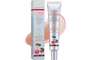NEWVENPER Color Correcting CC Cream with Centella Asiatica Full-Coverage Foundation with SPF 25, Even Skin Tone Makeup and Skin Care, Long Lasting and Hydrating color changing foundation Concealer, Dark 45ml