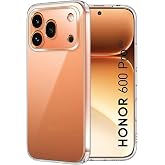 Honor 600 Pro Uyumlu 3D S&uuml;per Şeffaf Silikon Kılıf Yumuşak Esnek Ultra İnce Koruyucu Kapak