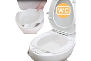 OrtoPrime Bidet Portátil Wc | Bidé Sanitario Acoplable al Inodoro | Medidas Universales: 40 x 37 x 11 Centímetros | Peso soportado 120 Kilogramos