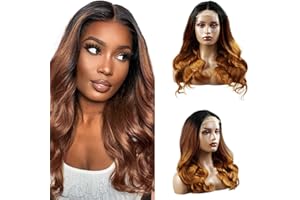 AiPliantfis Perruque Naturelle Lace Wig Perruque Femme Red P4/30 Lace Front Wig Human Hair Body Wave Wig Lace Wig for Women Top Swiss Lace Pre Plucked Natural Hairline Lace Closure Wig 26 Pouce