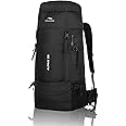 TRAWOC ALPINE 55 Liter Travel Backpack Front & Top Loading Camping Rucksack Hiking Trekking Bag for Men & Women, SHK007