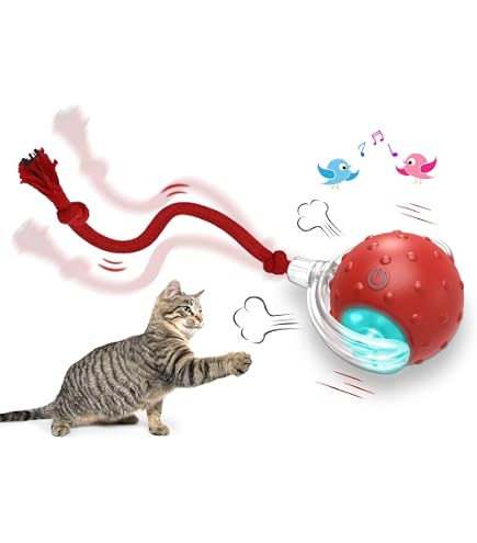 Petlinks Wacky Woolies Katzen-Spielzeug – 3er Set Filzbälle Mit Federn & Jute