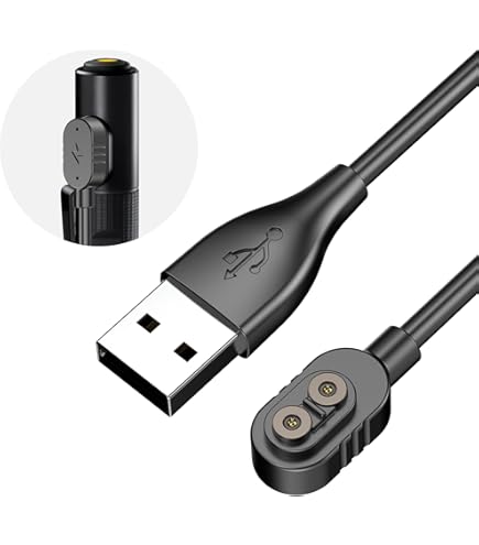 Adaptateur De Charge USB-C Magnétique Pour LEDLENSER Modèles P&H (H5R, H7R, H15R, P18R…) - Compatible Avec Chargeur D'Origine | Rouge, Léger