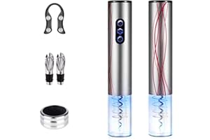 gridinlux | Sacacorchos eléctrico profesional | Descorchador Automático | Diseño exclusivo | Kit completo | Incluye accesorios | Ideal para regalar