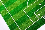 Kinderteppich Spielteppich Kinderzimmer Teppich Fußball Teppich in Grün Hellgrün Schwarz Weiss Größe 160×230 cm - 4