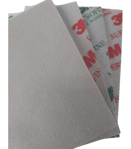 Lot De 10 éponges Abrasives 3M Soft Pads - Grains Mixés (moyen à Microfin) - Pour Ponçage Courbes Et Zones Difficiles