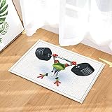 CDHBH - Alfombrilla de baño Antideslizante con diseño de Rana en Color Rojo de Safari, Ideal...