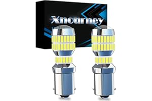 Xnourney Lampadine LED ultra luminose 1156 382 P21W,BA15S 7506 Lampadine a LED bianche 6500k per auto, camper, rimorchi, barca, retromarcia, luci di parcheggio posteriori,12V-24V confezione da 2