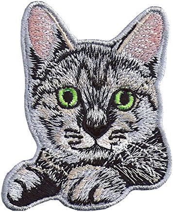Cat Style 7 embroidered applique Sew Iron on Patch animals kitten pets