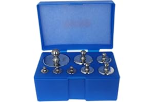 Utoolmart Calibration Weight Set 10g 20g 50g 100g 200g 500g M2 Precision Chrome Plated Steel for Digital Balance Scales 1 Set