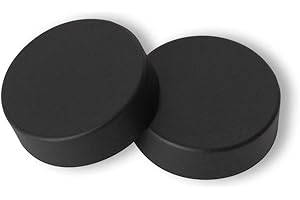 Companyblue Two Matt Black Cover CapS for Towel Rail Radiator for blanking plug and bleeding valve