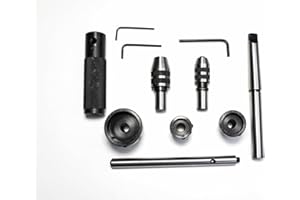 PRAZTECH® Threading & Tapping Tool | Lathe Tailstock Attachment Accessory | tap die Holder Set | High Quality Steel (MT2 - Morse Taper 2)
