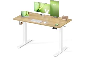 VASAGLE Höj- och Sänkbart Skrivbord, Elektriskt, 120 x 60 x (72-120) cm