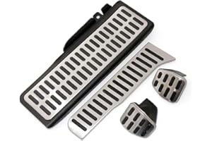 Liweibin Auto Pedalauflage Für Audi A3 MK2 8P 2003-2013 MT, Anti-Slip Pedalsatz Fußpedal Bremspedal Gaspedal Bremse Pedalkappen Pedalabdeckung