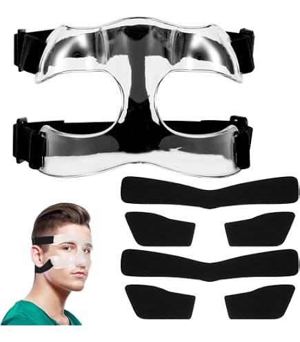 protection pour le nez cassé et réglable - Pour softball, basket-ball et autres Qarido protection pour le nez cassé et réglable - Pour softball, basket-ball et autres Qarido