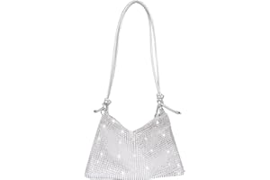 Jiusely Bling Evening Handbag, Lady Girl Party Clutch, Sparkly Rhinestone Crossbody Bag For Women - Diamante Clutch For Party, Bridal & Night Events