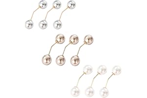 CAREOR 9 PCS Mode Perle Broche Épingles De Sécurité Tops Décoration pour Femmes Filles Maison (B)