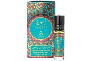 AYAT PERFUMES AYAT - 6 x 6 ml, olio profumato per uomo e donna, lunga durata e comfort (Ameeri)
