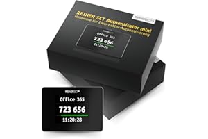 REINER SCT Authenticator mini I TOTP-Generator für Zwei-Faktor-Authentifizierung I kompakt & tragbar I Sicherheitsschlüssel zur sicheren Anmeldung bei Online-Diensten & Kryptobörsen