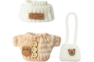 MXYZQDE Plüschtier Kleidung, Mini Kleidung für Puppen , Kleidungs für Puppen Geeignet für 15-17CM Puppen Outdooraktivitäten Festtagskleidung Rollenspiele Accessoire