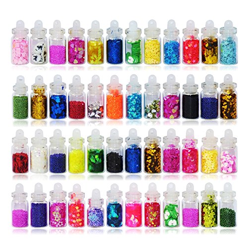 NAILFUN Set of 48 Nail Art Vials - Various Colours