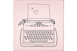 ‎MAY AND BERRY May and Berry Holzstempel -Schreibmaschine, 45x45mm, Rosa