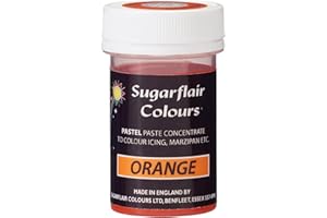 SUGARFLAIR COLOURS Sugarflair PASTEL Concentrated Paste Food Colour :: Perfect for all Cake Making and Colouring (Orange)