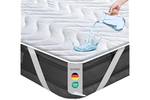 ‎KOMFORTEC Komfortec Wasserdichter Matratzenschoner 90x200cm | Anti-Milben, Atmungsaktiv, Kein Knistern | Oeko-TEX Zertifiziert | Matratzen Inkontinenzauflage für Boxspringbetten