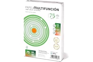 Foglio A4 75 g, 50 fogli, carta multiuso, fogli per stampanti laser e ad iniezione, fotocopiatrice, fax, per uso ufficio, materiale scolastico, confezione fogli. M-Office (50 fogli, 75 gr)