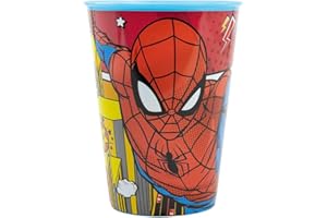 CARTOON Verre enfant Spiderman Marvel en plastique réutilisable 260 ml BPA Free